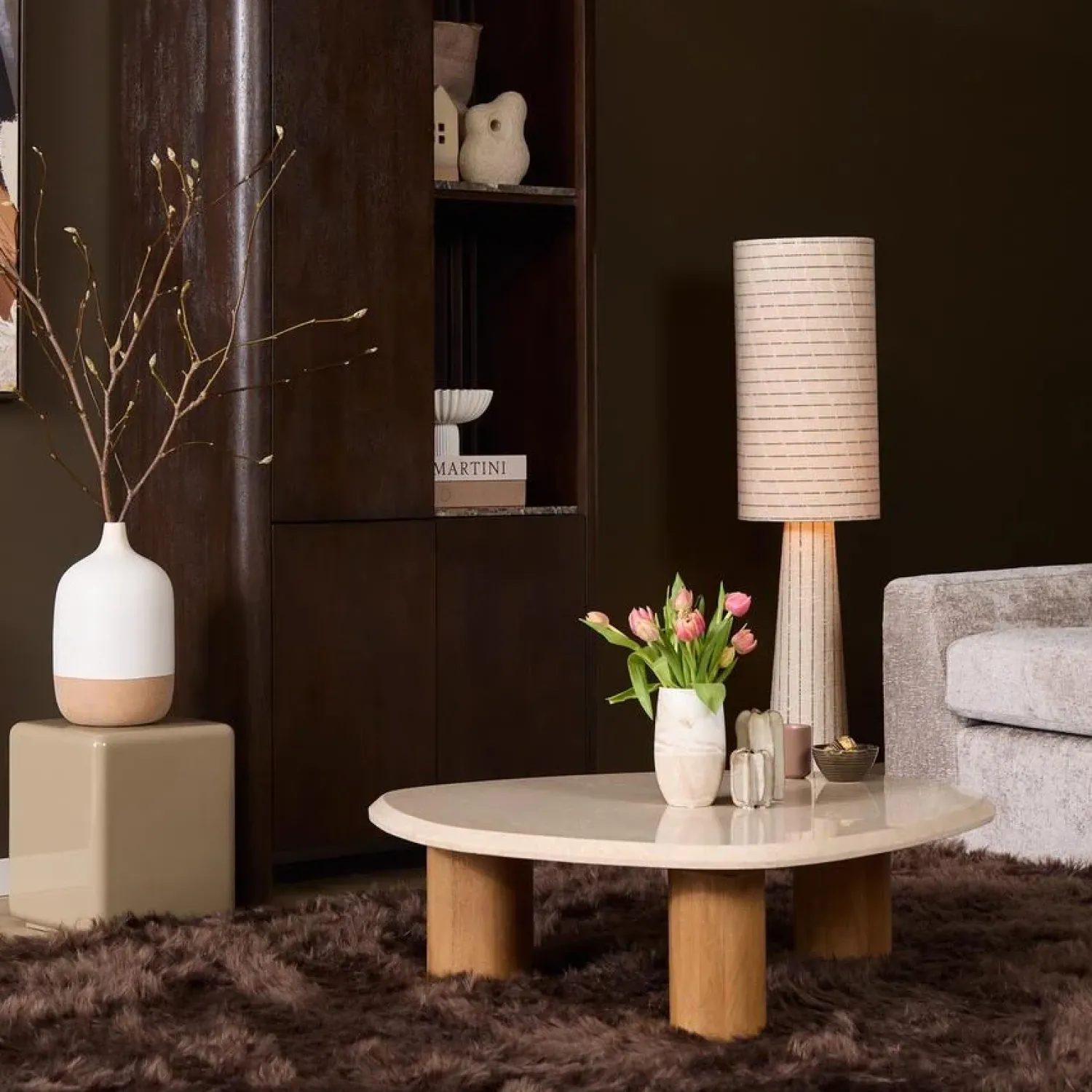 Furndea Salontafels|Lunea Salontafel Creme Marmer 100 cm