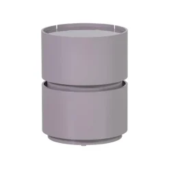 WOOOD Nachtkastjes|Industriele Kasten|Lunex Nachtkastje rond Lichtgrijs 40cm