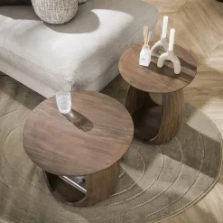 Kalfort Bijzettafels|Luno Bijzettafel M Acaciahout bruin 64cm