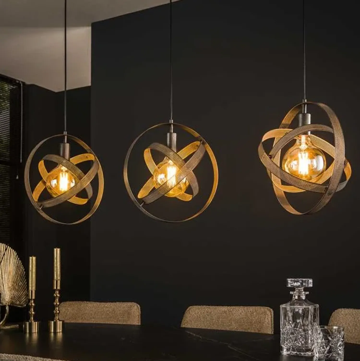 Kalfort Hanglampen|Lyra 3-lichts Hanglamp