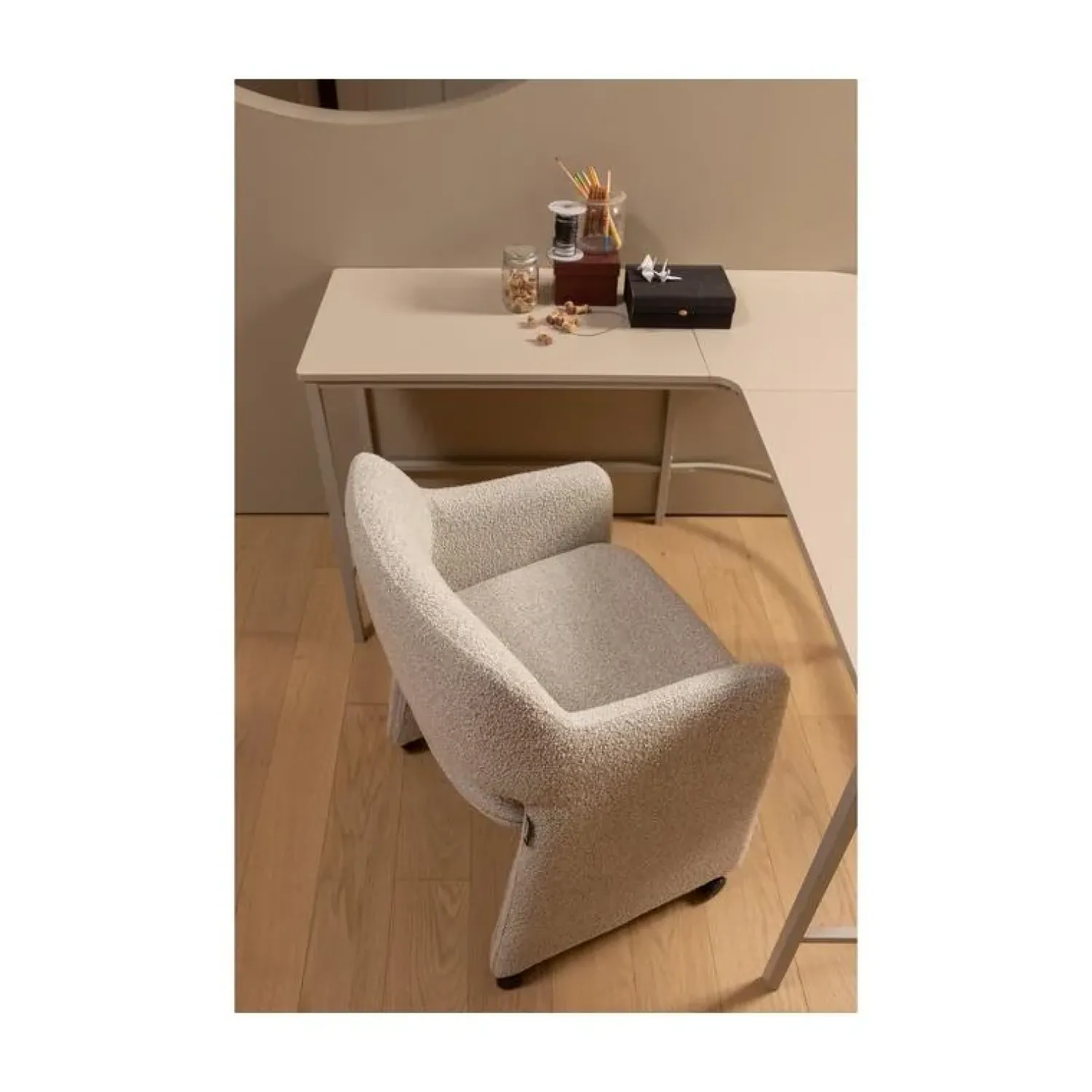 WOOOD Eetkamerstoelen|Lyric Eetkamerstoel Met Wielen Greige