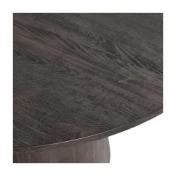 WOOOD Eettafels|Maan Eettafel Rond MDF Donkerbruin 120cm