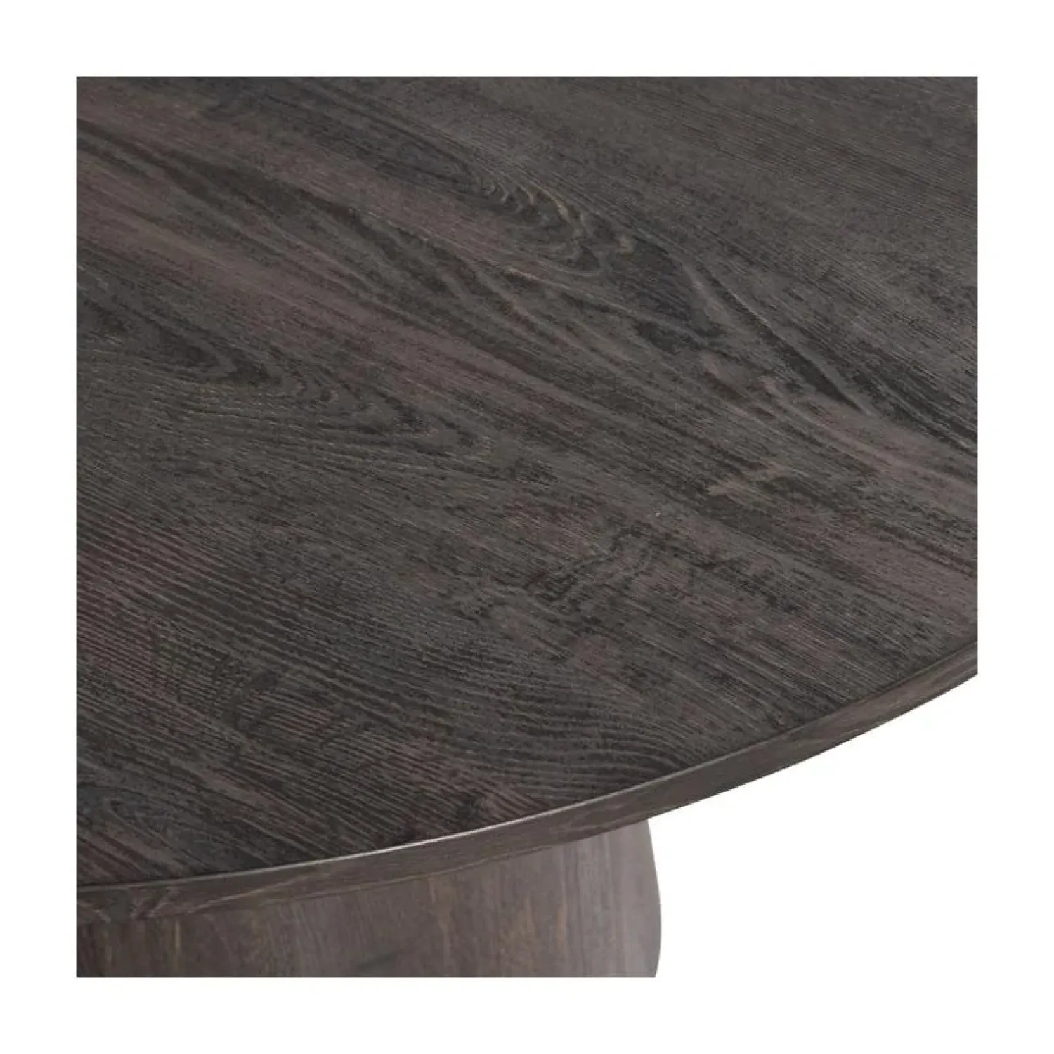 WOOOD Eettafels|Maan Eettafel Rond MDF Donkerbruin 120cm