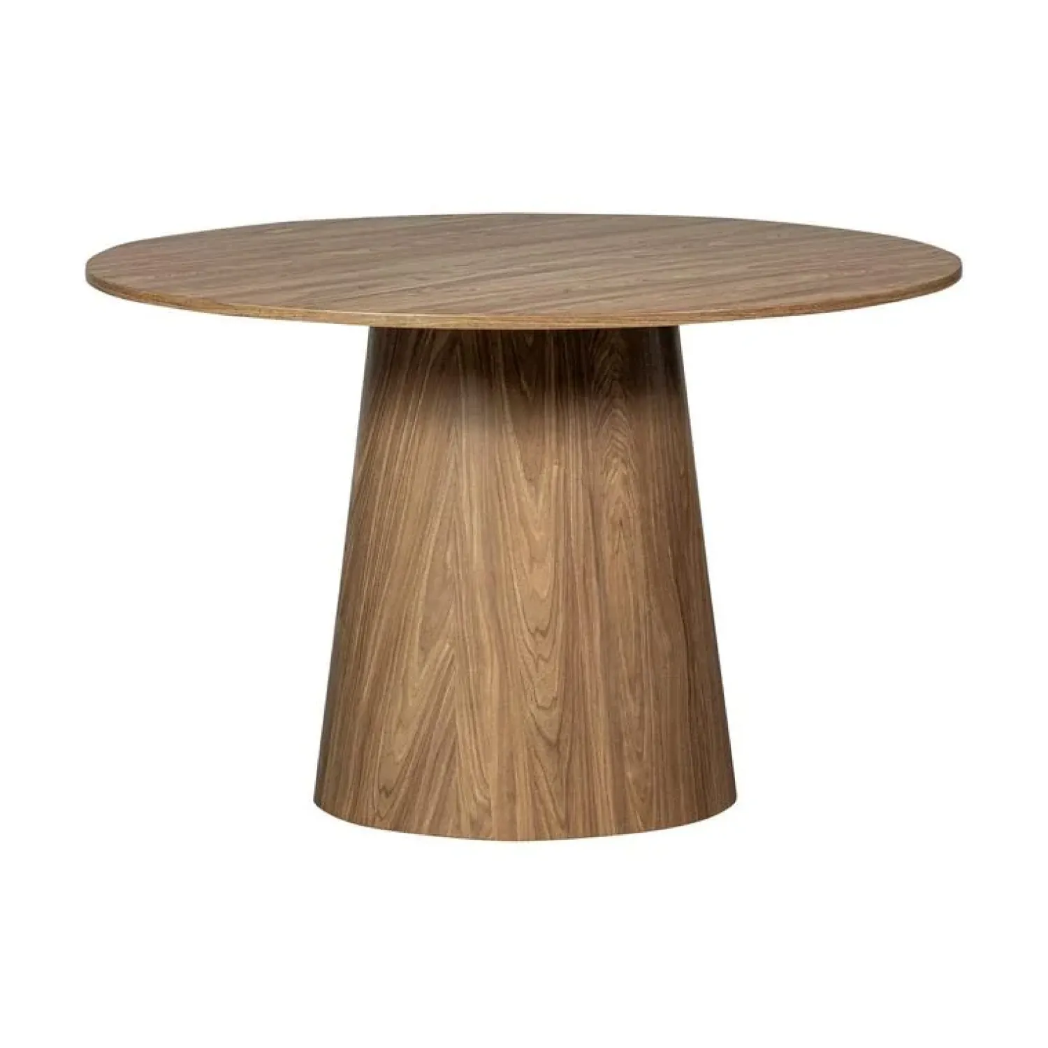 WOOOD Eettafels|Maan Eettafel Rond MDF Walnoot 120cm