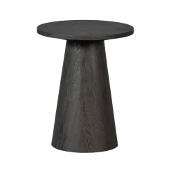 WOOOD Salontafels|Maan Salontafel rond MDF Donkerbruin 40cm