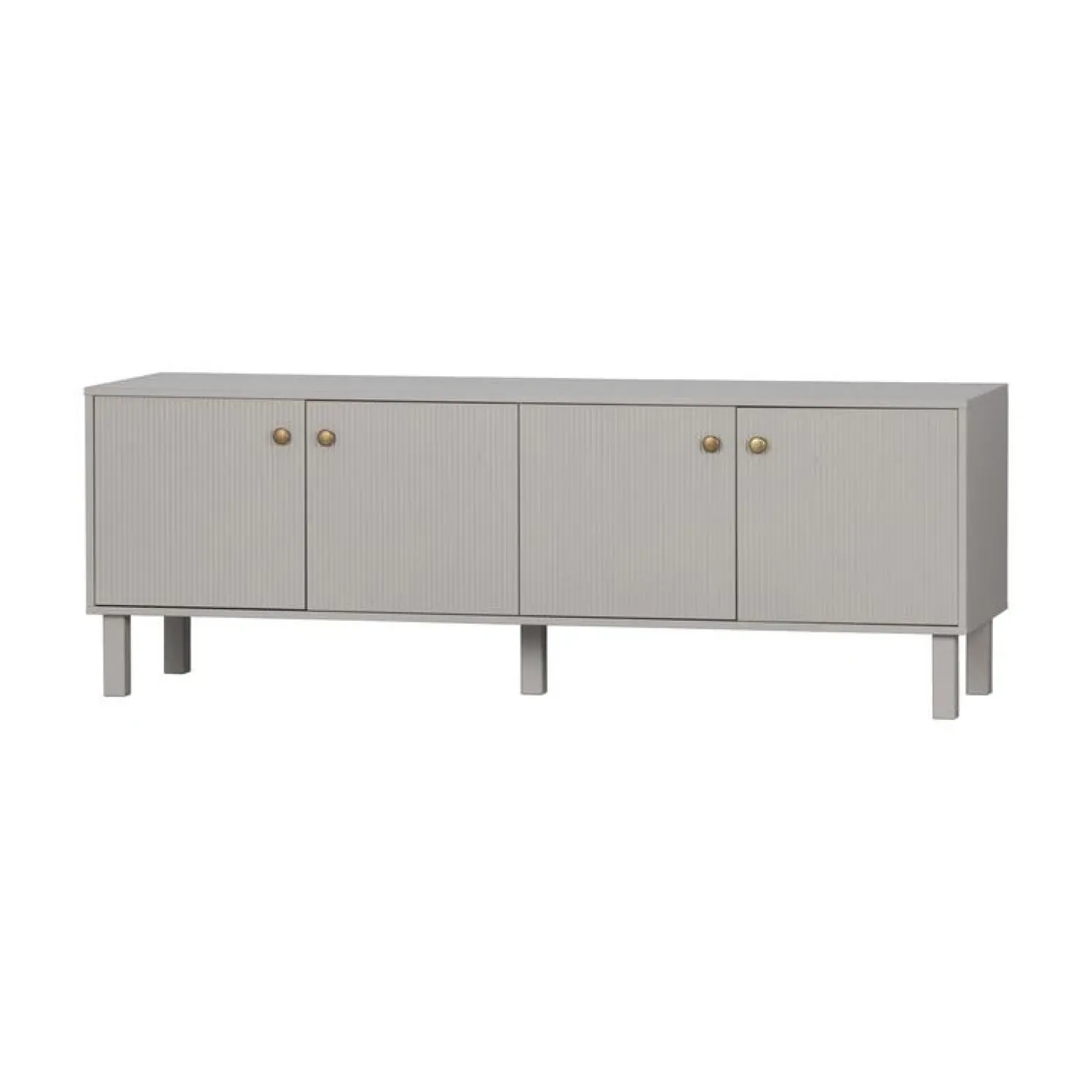 WOOOD Industriele Kasten|Tv Meubels|Madu TV Meubel Dennenhout Wolkengrijs 160cm