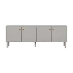 WOOOD Industriele Kasten|Tv Meubels|Madu TV Meubel Dennenhout Wolkengrijs 160cm