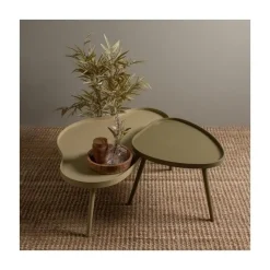 WOOOD Salontafels|Mae Salontafel organisch hout alpaca 100cm