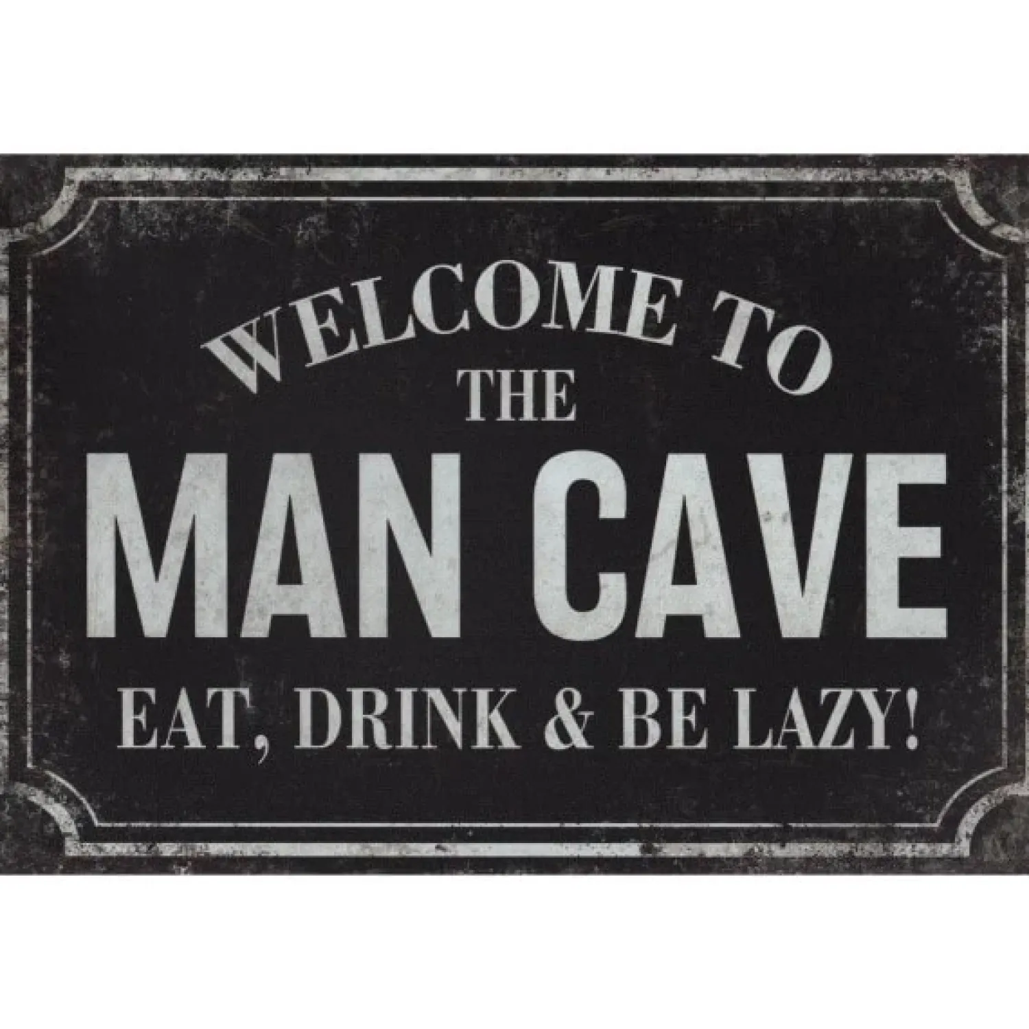 Cavetown Metalen Borden|Mancave Lazy - metalen bord