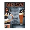 Metal Signs Metalen Borden|Man Cave Rules 2.0 - metalen bord