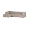 WOOOD Modulaire Banken|Manu Bank Chaise longue Links Grove chenille Naturel