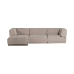 WOOOD Modulaire Banken|Manu Bank Chaise longue Links Grove chenille Naturel