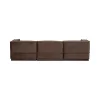 WOOOD Modulaire Banken|Manu Bank Chaise longue Links Velvet Bruin