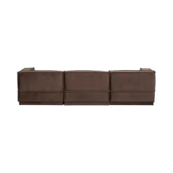 WOOOD Modulaire Banken|Manu Bank Chaise longue Links Velvet Bruin