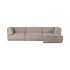 WOOOD Modulaire Banken|Manu Bank Chaise longue Rechts Grove chenille Naturel
