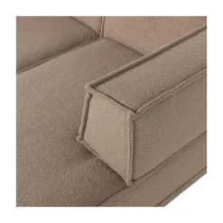 WOOOD Modulaire Banken|Manu Bank Chaise longue Rechts Teddy Taupe