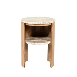 By Boo Bijzettafels|Marbelon Bijzettafel rond Naturel 40cm