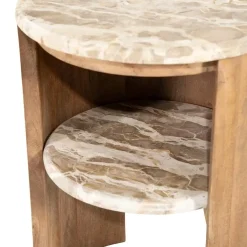 By Boo Bijzettafels|Marbelon Bijzettafel rond Naturel 40cm