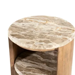 By Boo Bijzettafels|Marbelon Bijzettafel rond Naturel 40cm