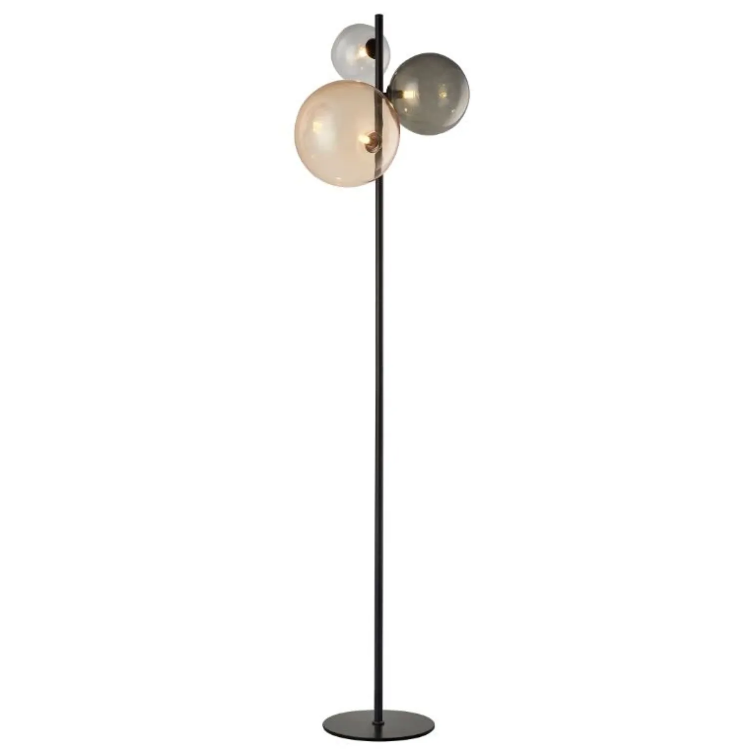 Trading Lighting Vloerlampen|Marco 3-lichts Vloerlamp meerkleurig glas