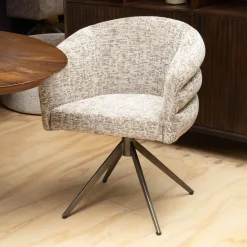 Vellori Design Eetkamerstoelen|Marconi Eetkamerstoel - be fine nature 01 Moon 360 anodic bruin