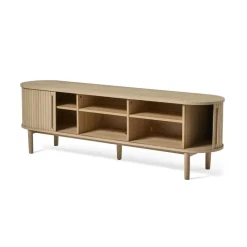LykkeHome Industriele Kasten|Tv Meubels|Maria Tv meubel Lichtbruin 180cm