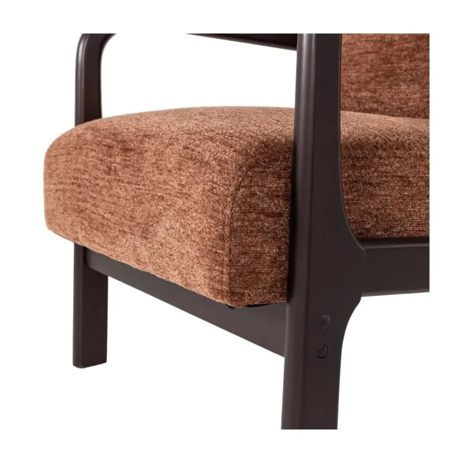 WOOOD Fauteuils|Mark Fauteuil Chenille Bruin