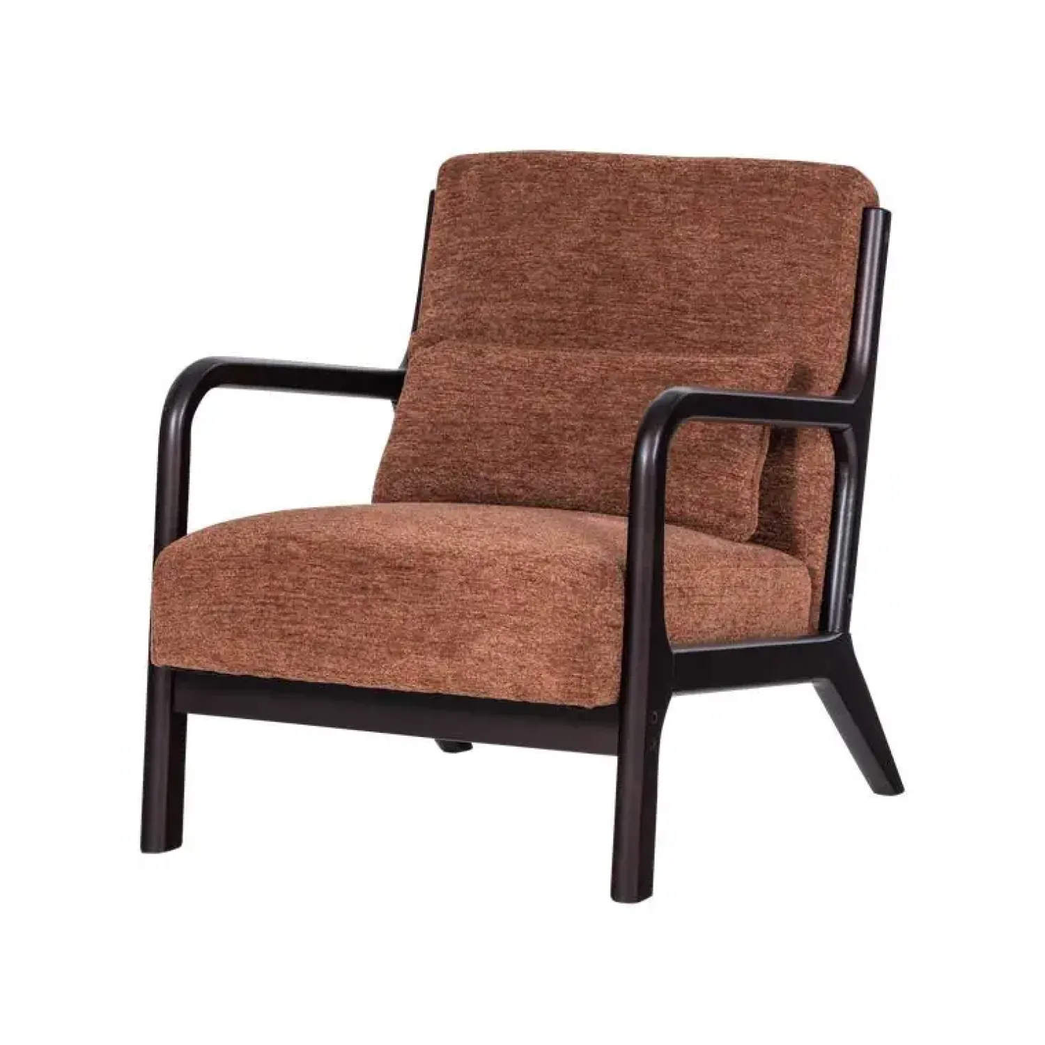WOOOD Fauteuils|Mark Fauteuil Chenille Bruin