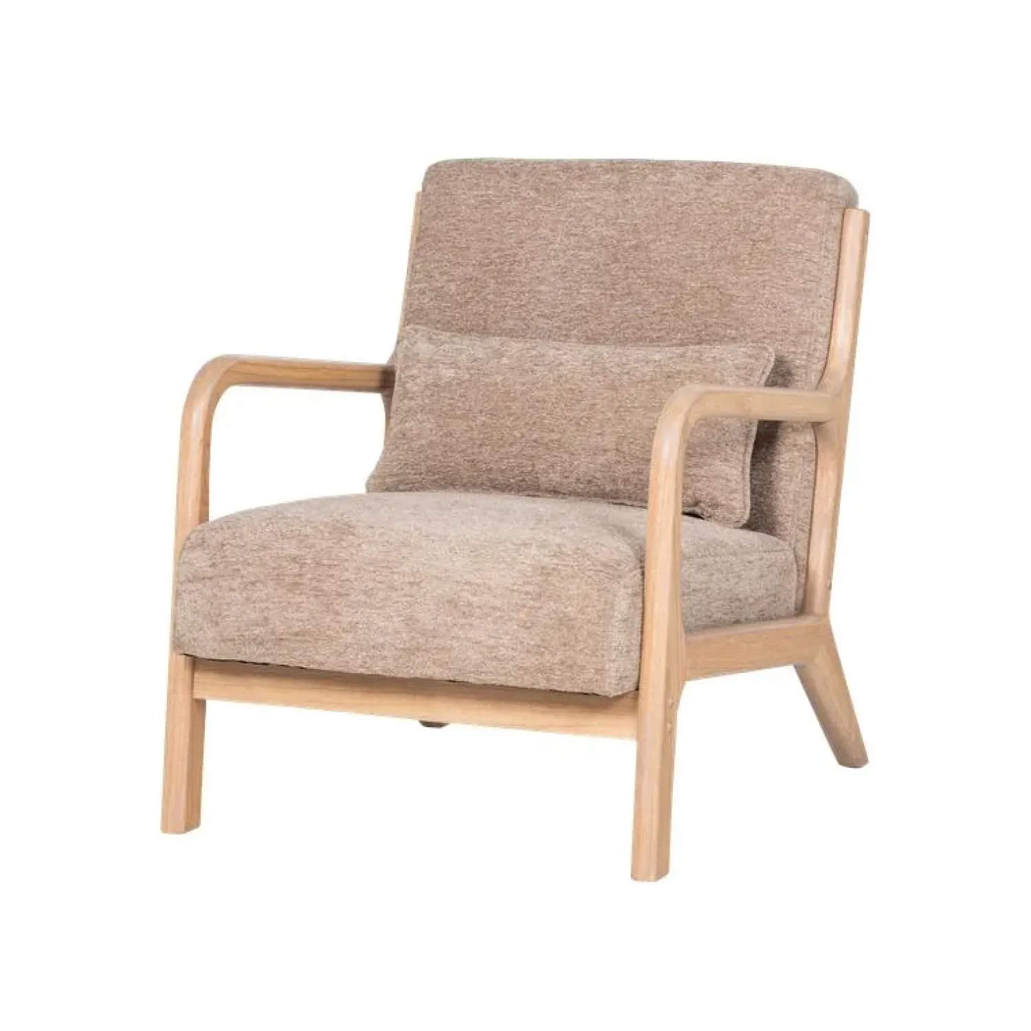 WOOOD Fauteuils|Mark Fauteuil Chenille Zand