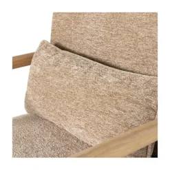 WOOOD Fauteuils|Mark Fauteuil Chenille Zand
