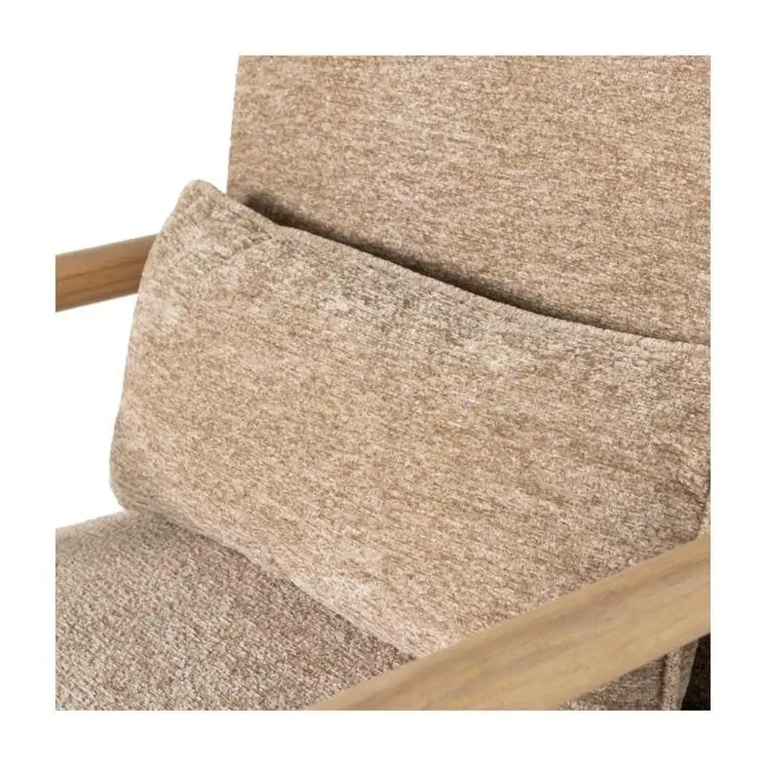 WOOOD Fauteuils|Mark Fauteuil Chenille Zand