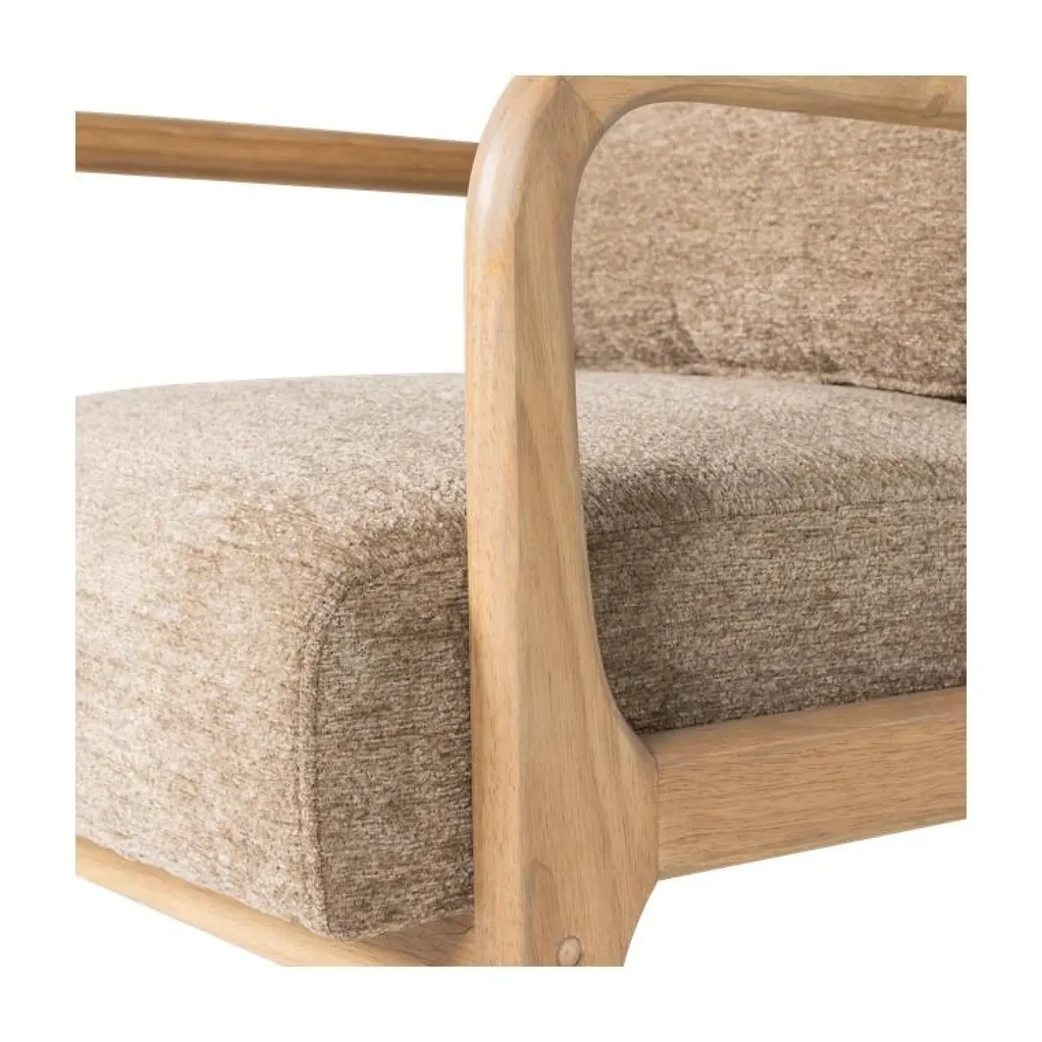 WOOOD Fauteuils|Mark Fauteuil Chenille Zand