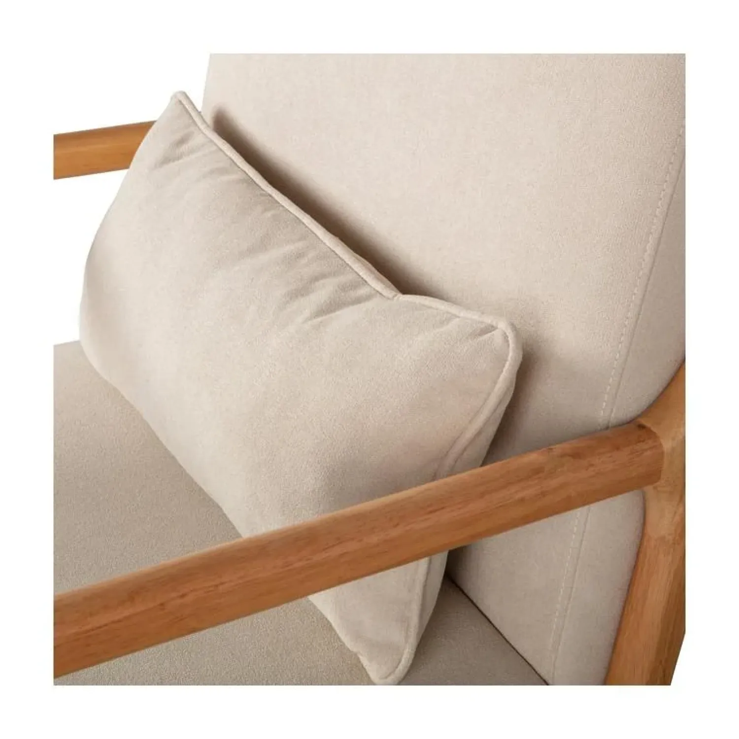 WOOOD Fauteuils|Mark Fauteuil Geweven Stof Naturel