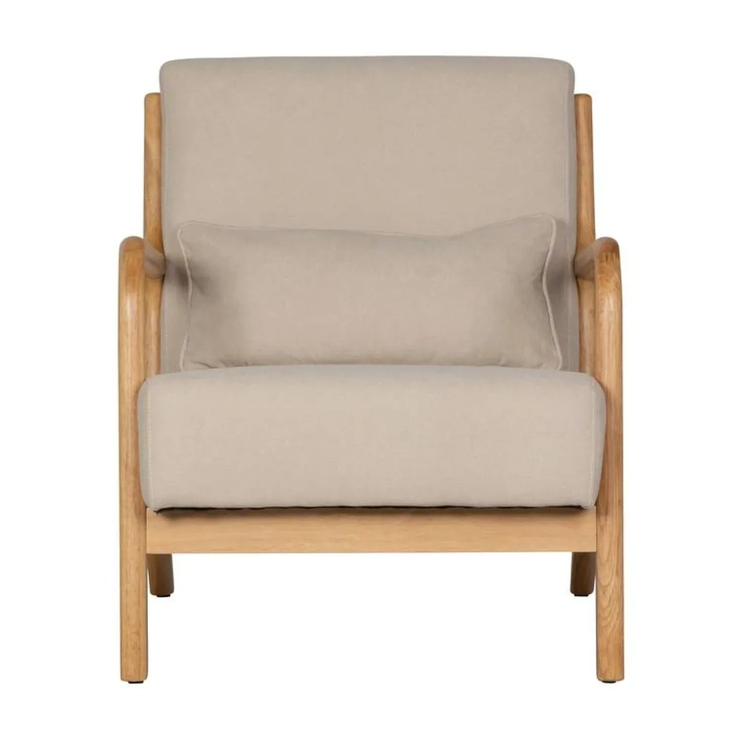 WOOOD Fauteuils|Mark Fauteuil Geweven Stof Naturel