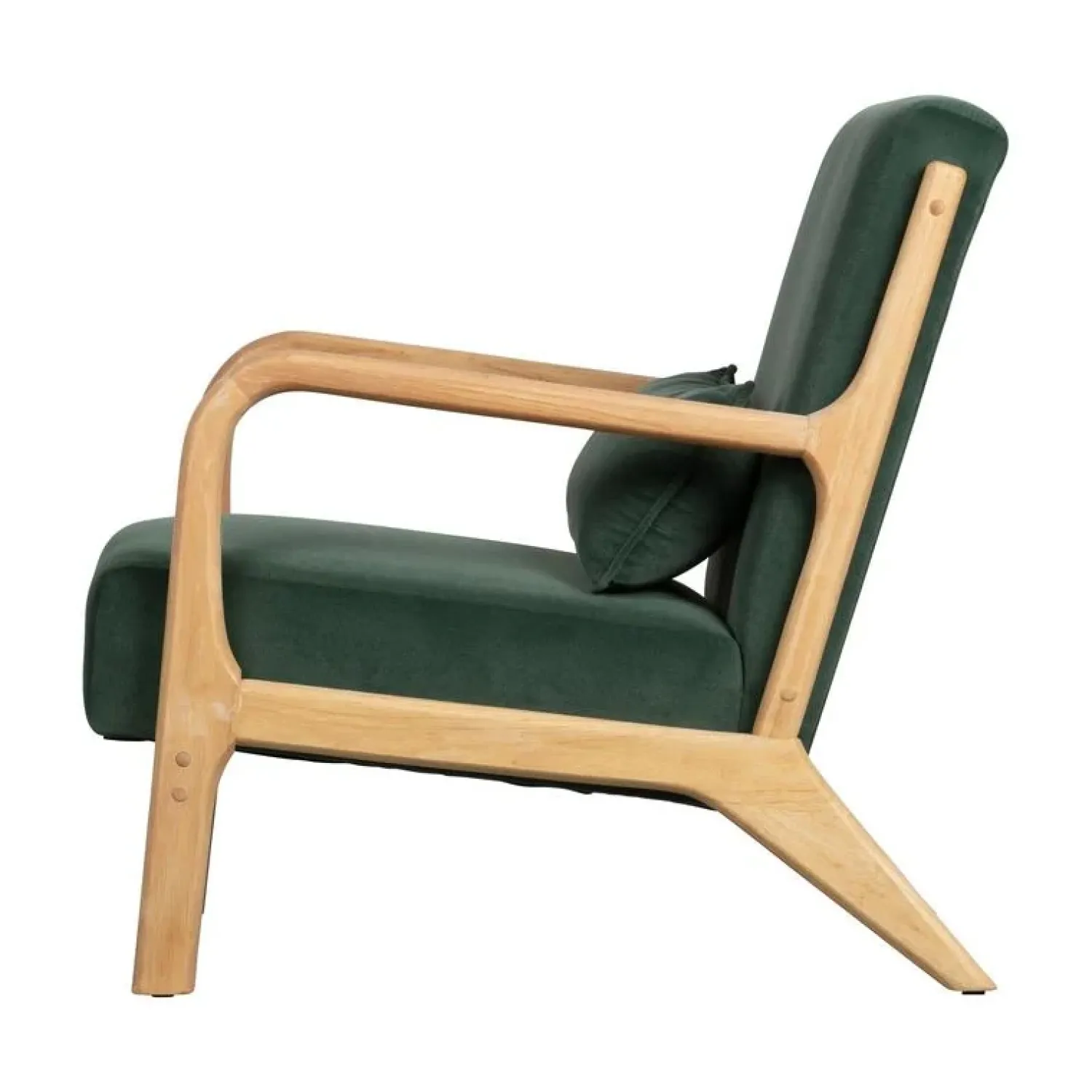 WOOOD Fauteuils|Mark Fauteuil Velvet Flesgroen