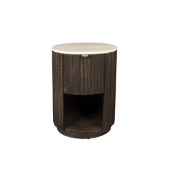 Dutchbone Industriele Kasten|Nachtkastjes|Marlow Bijzettafel 45cm