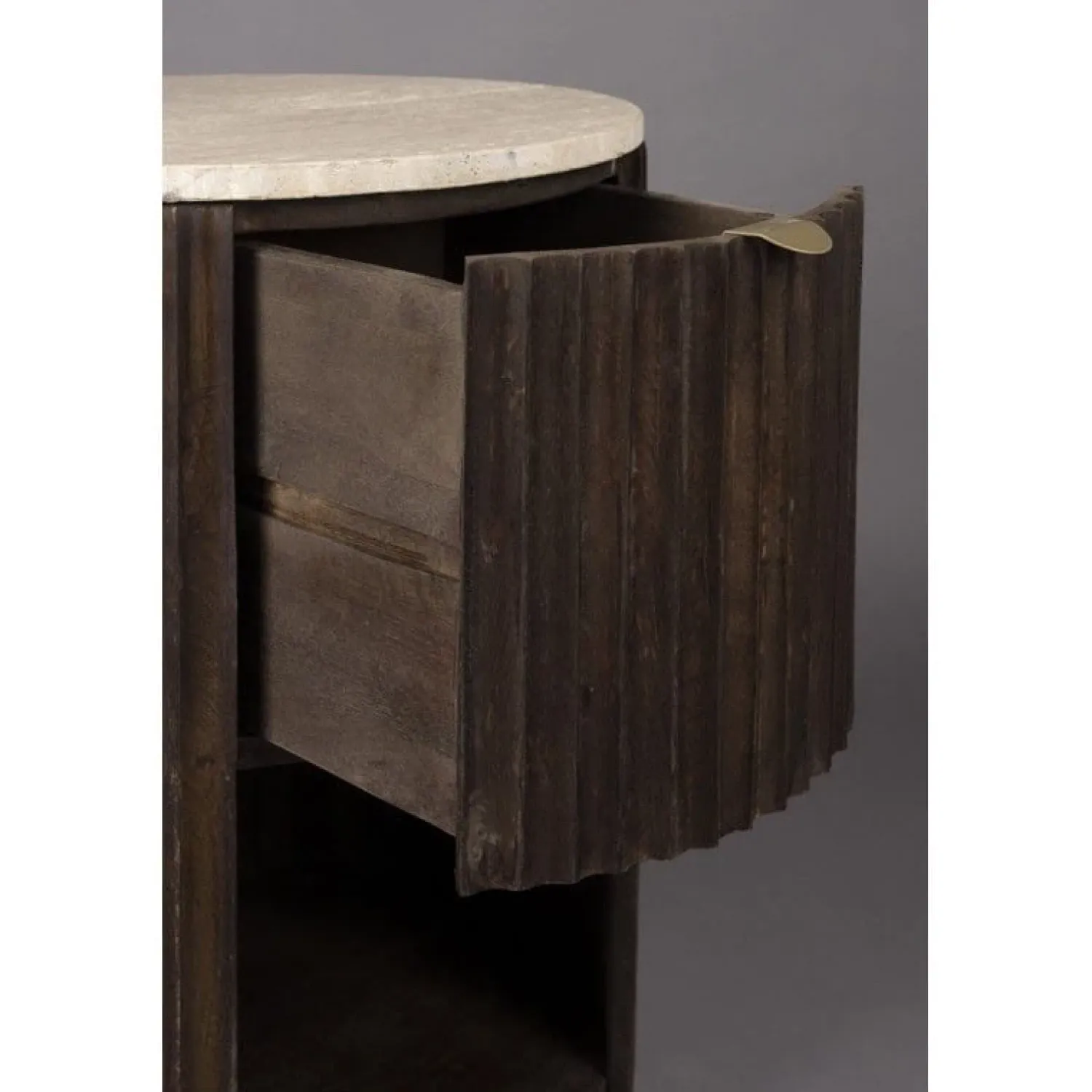 Dutchbone Industriele Kasten|Nachtkastjes|Marlow Bijzettafel 45cm