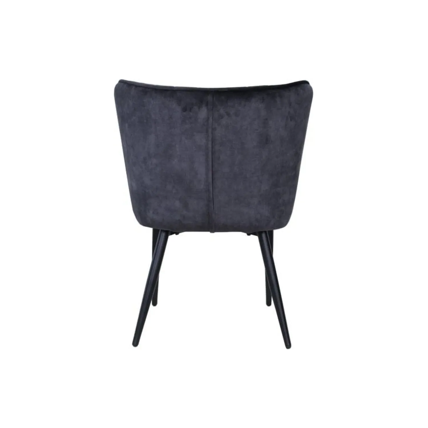 PTMD Eetkamerstoelen|Maro Eetkamerstoel Antraciet Velvet