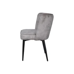 PTMD Eetkamerstoelen|Maro Eetkamerstoel Taupe Velvet