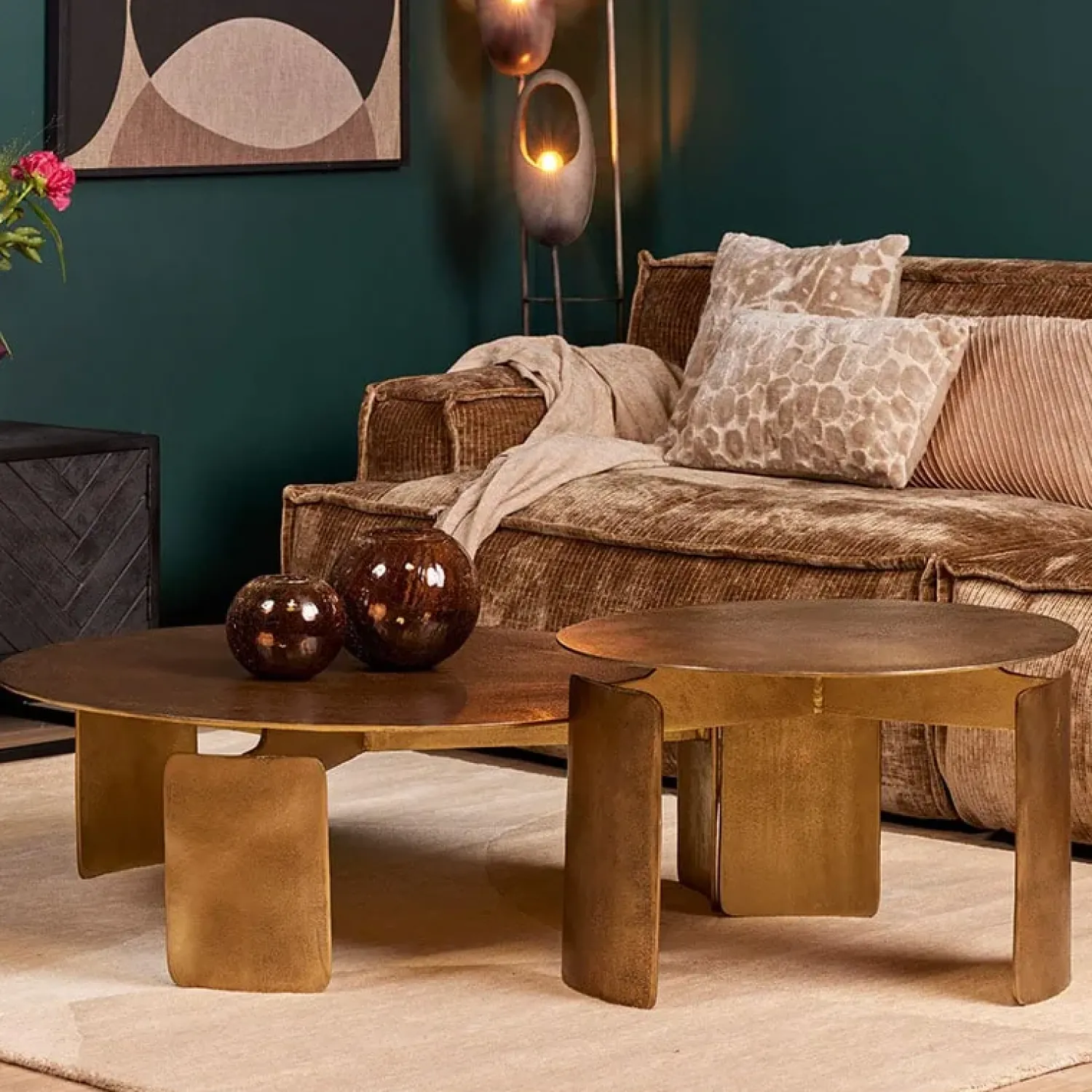 Furndea Salontafels|Marvin salontafel goud 90cm