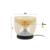 Kalfort Tafellampen|Vloerlampen|Masuka 1-lichts Vloerlamp Amber S 29cm