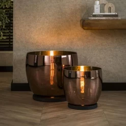 Kalfort Tafellampen|Vloerlampen|Masuka 1-lichts Vloerlamp Koper M 32cm