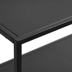 LykkeHome Industriele Kasten|Mathilde TV meubel zwart metaal 120cm
