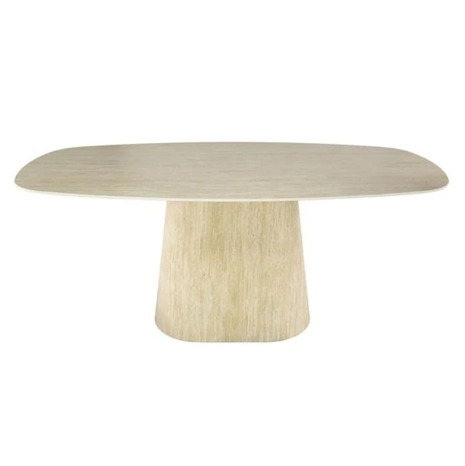 Kalfort Eettafels|Matteo Eettafel Deens ovaal Travertin 180cm