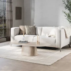 Kalfort Salontafels|Matteo Salontafel Deens ovaal Travertin 135cm
