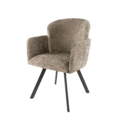 Kalfort Eetkamerstoelen|Matthijs Eetkamerstoel draaibaar Hoven champagne