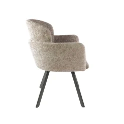 Kalfort Eetkamerstoelen|Matthijs Eetkamerstoel draaibaar Hoven zand