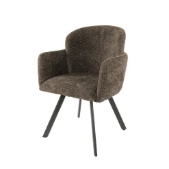 Kalfort Eetkamerstoelen|Matthijs Eetkamerstoel draaibaar Hoven taupe