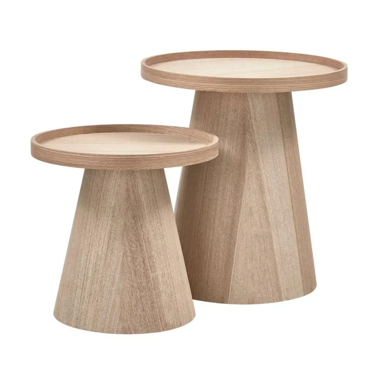 WOOOD Bijzettafels|Maud Bijzettafel Conisch rond MDF Naturel 39cm