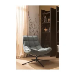 WOOOD Fauteuils|Maudi Draaifauteuil Blauw
